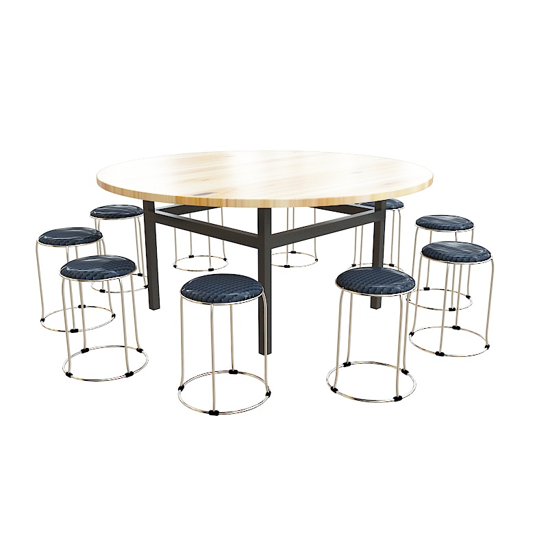 圆凳（黑鳄鱼皮色）